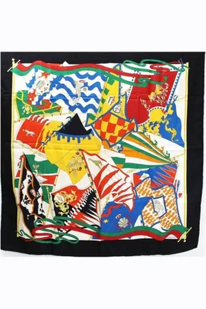 Gucci Femme, Pre-owned, Multicolore, Taille: ONE Size Pre-owned Soie foulards