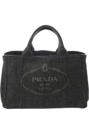 Prada Femme, Pre-owned, Noir, Taille: ONE Size Pre-owned Denim sacs-main