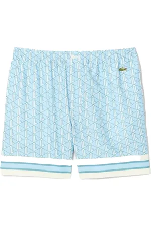 Lacoste Homme, Shorts, Bleu, Taille: M Shorts en mélange de coton biologique coupe ample