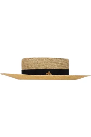 Gucci Femme, Pre-owned, , Taille: ONE Size Pre-owned Raphia chapeaux