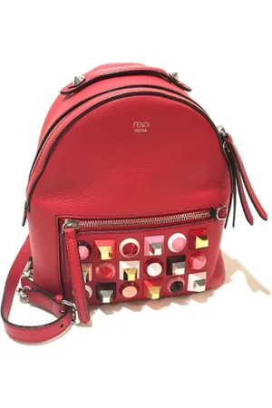 Fendi Femme, Pre-owned, Rouge, Taille: ONE Size Pre-owned Cuir sacs-fendi