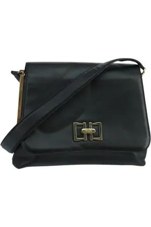 Salvatore Ferragamo Femme, Pre-owned, Noir, Taille: ONE Size Pre-owned Cuir sacs-ports-paule