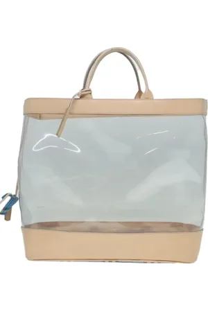 Burberry Femme, Pre-owned, Gris, Taille: ONE Size Pre-owned Vinyl sacs-main