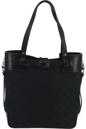 Gucci Femme, Pre-owned, Noir, Taille: ONE Size Pre-owned Toile sacs-gucci