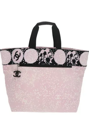 CHANEL Femme, Pre-owned, Rose, Taille: ONE Size Pre-owned Toile sacs-main