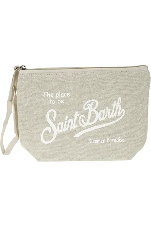 MC2 SAINT BARTH Homme, Sacs, , Taille: ONE Size Pochette en lin avec dragonne