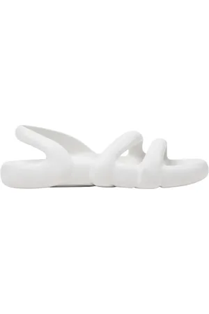 Camper Femme, Chaussures, Blanc, Taille: 37 EU Sandales Plates Blanches Kobarah