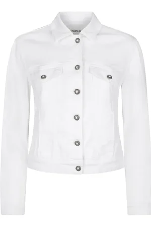 Dondup Femme, Vestes, Blanc, Taille: 36 FR Collection de Manteaux Élégants