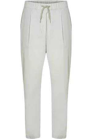 HERNO Femme, Pantalons, Blanc, Taille: 38 FR Pantalon blanc à cordon