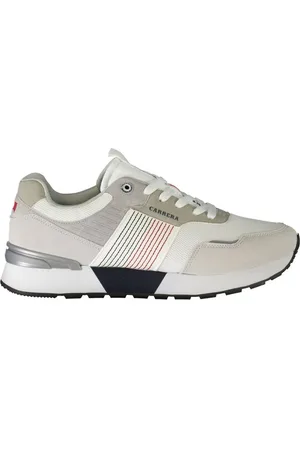 Carrera Homme, Chaussures, Multicolore, Taille: 43 EU Baskets de Sport en Polyester Blanc avec Détails Contrastés