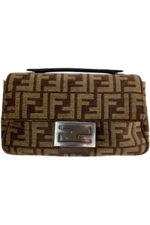 Fendi Femme, Pre-owned, Brun, Taille: ONE Size Pre-owned Toile sacs-main