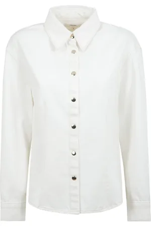 Frame Femme, Blouses et Chemises, , Taille: 34 FR Chemise Classique Sculptée avec Fermeture à Bouton-pression