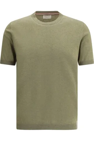 BROOKSFIELD Homme, Tops, Vert, Taille: S T-shirt en tricot avec patch monogramme