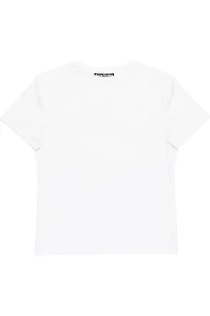 Acne Studios Femme, Tops, Blanc, Taille: 40 FR T-shirt en Coton Blanc Cl0309