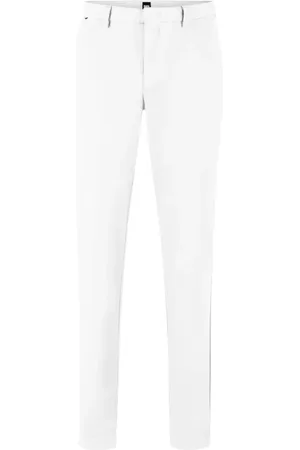 HUGO BOSS Homme, Pantalons, Blanc, Taille: W38 L32 Pantalon Chino Slim Fit en Coton