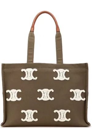 Céline Femme, Pre-owned, Vert, Taille: ONE Size Pre-owned Toile sacs-celine