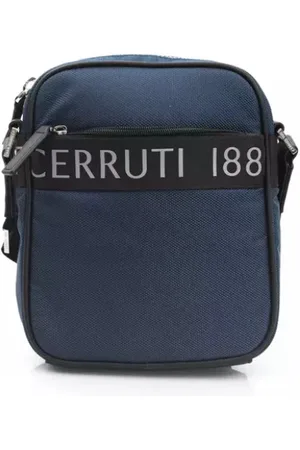 Cerruti 1881 Homme, Sacs, Bleu, Taille: ONE Size Sac Messenger en Nylon Bleu avec Fermeture Éclair