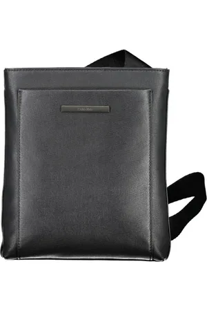 Calvin Klein Homme, Sacs, Noir, Taille: ONE Size Sac Bandoulière Écologique Noir avec Logo