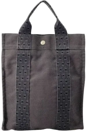 Hermès Femme, Pre-owned, Gris, Taille: ONE Size Pre-owned Toile sacs-dos