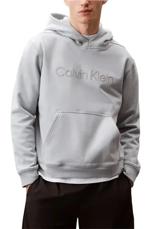 Calvin Klein Homme, Sweatshirts et sweats à capuche, Bleu, Taille: S Sweat à Capuche Sportif