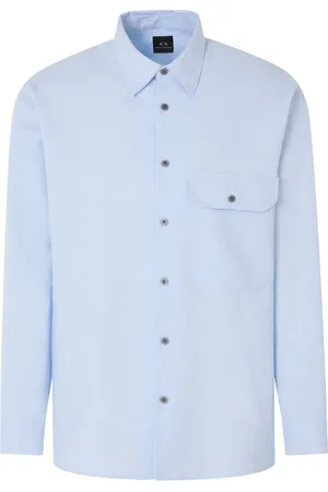 Armani Exchange Homme, Chemises, Bleu, Taille: S Collection Chemises Élégantes
