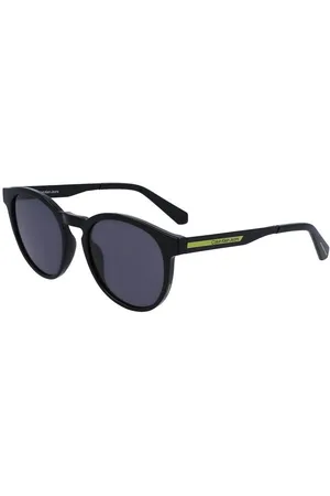 Calvin Klein Homme, Accessoires, Noir, Taille: ONE Size Lunettes de soleil homme en plastique noir