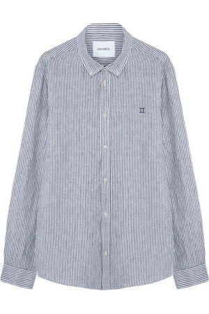 Les Deux Homme, Chemises, Bleu, Taille: S Chemise Bleue à Boutons