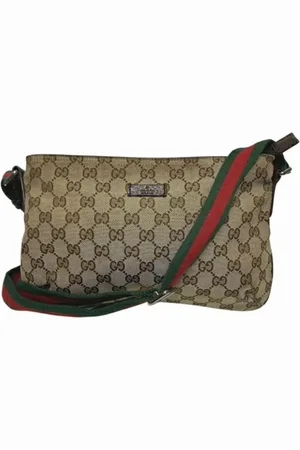 Gucci Femme, Pre-owned, Brun, Taille: ONE Size Pre-owned Toile sacs-gucci