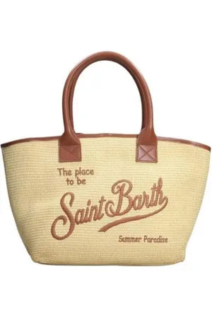 MC2 SAINT BARTH Femme, Sacs, , Taille: ONE Size Sac Brodé Tissé avec Logo