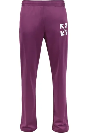 OFF-WHITE Homme, Pantalons, Violet, Taille: L Pantalon de survêtement slim avec logo flèche violet