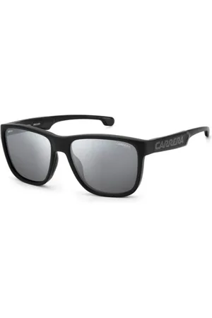 Carrera Homme, Accessoires, Noir, Taille: ONE Size Lunettes de Soleil en Résine Noire avec Verres Gris