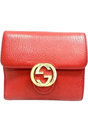 Gucci Femme, Pre-owned, Rouge, Taille: ONE Size Pre-owned Cuir petite-maroquinerie
