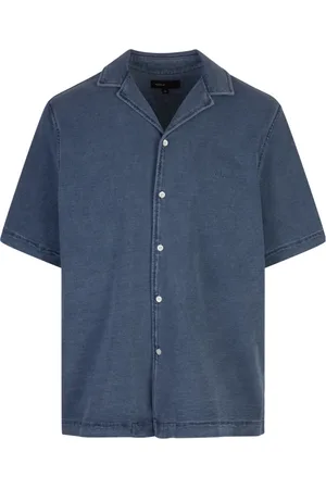 Purple Brand Homme, Chemises, Bleu, Taille: M Chemise Homme en Coton Bleu