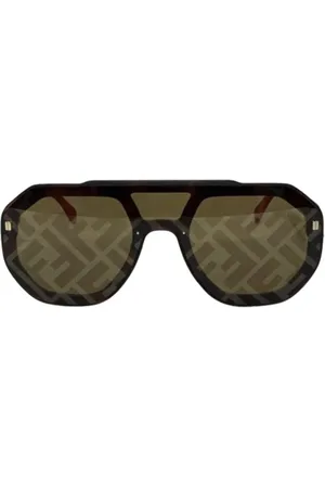 Fendi Femme, Pre-owned, Noir, Taille: ONE Size Pre-owned Plastique lunettes-de-soleil