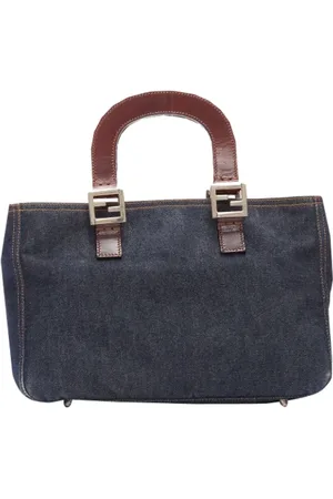 Fendi Femme, Pre-owned, Brun, Taille: ONE Size Pre-owned Denim cabas