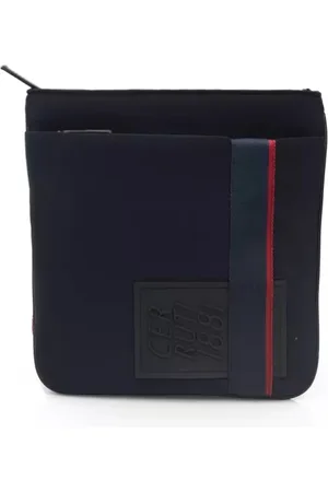 Cerruti 1881 Homme, Sacs, Bleu, Taille: ONE Size Sac Messenger en Polyester Bleu avec Fermeture Éclair