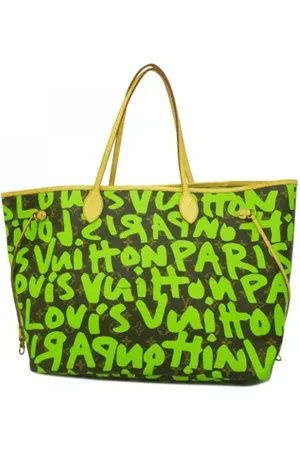 LOUIS VUITTON Femme, Pre-owned, Vert, Taille: ONE Size Pre-owned Tissu sacs-louis-vuitton