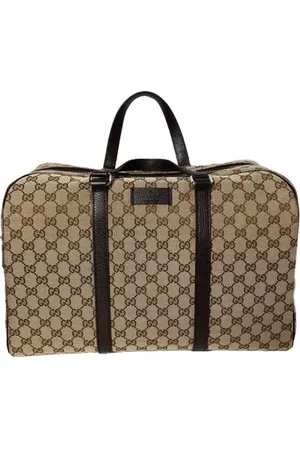 Gucci Homme, Pre-owned, Brun, Taille: ONE Size Pre-owned Toile sacs-main