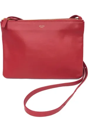 Céline Femme, Pre-owned, Rouge, Taille: ONE Size Pre-owned Cuir sacs-ports-paule