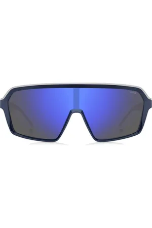 HUGO BOSS Femme, Accessoires, Bleu, Taille: ONE Size Lunettes de Soleil Bleues Protection Solaire Élégante