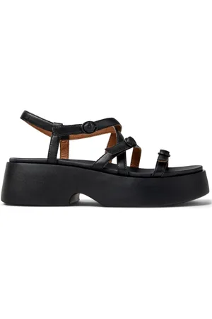 Camper Femme, Chaussures, Noir, Taille: 38 EU Sandales Noires Tasha pour Femmes