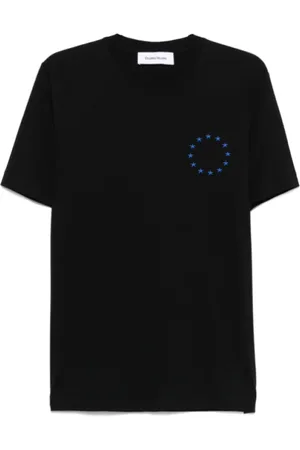 Etudes Homme, Tops, Noir, Taille: S T-shirt à Manches Courtes avec Logo Imprimé