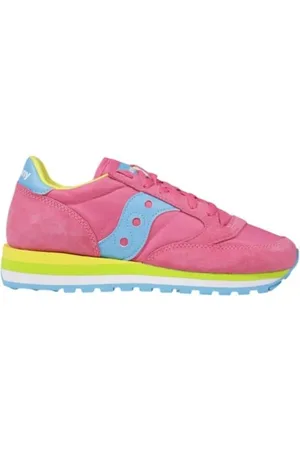 Saucony Femme, Chaussures, Rose, Taille: 36 EU Baskets en cuir suédé multicolore pour femme