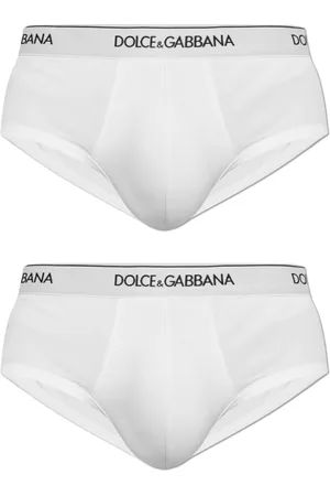 Dolce & Gabbana Homme, Sous-vêtements, Blanc, Taille: XL Lot de deux slips