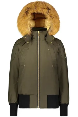 Moose Knuckles Femme, Vestes, Vert, Taille: 40 FR Bomber en Fourrure Dorée Debbie