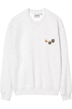 Carhartt Homme, Pulls, Gris, Taille: S Sweat à boutons graphiques en gris