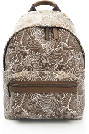 Cerruti 1881 Homme, Sacs, Brun, Taille: ONE Size Sac à dos en cuir avec logo visible