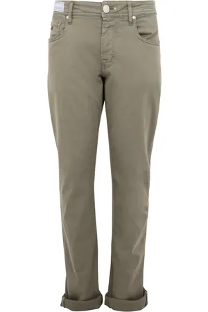 sartoria tramarossa Homme, Jeans, Vert, Taille: W36 Jean Slim Vert Olive