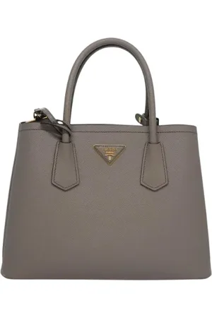 Prada Femme, Pre-owned, Gris, Taille: ONE Size Pre-owned Cuir sacs-main
