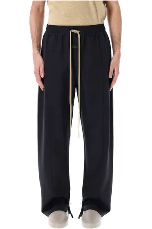 FEAR OF GOD Homme, Pantalons, Bleu, Taille: M Pantalon de Piste en Laine de Luxe Marine